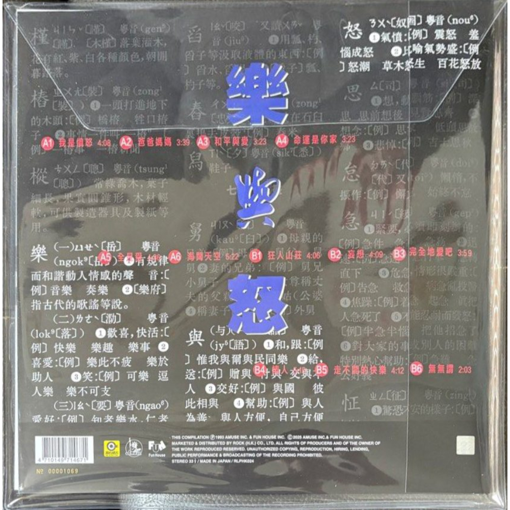 BEYOND-乐与怒 (LP)