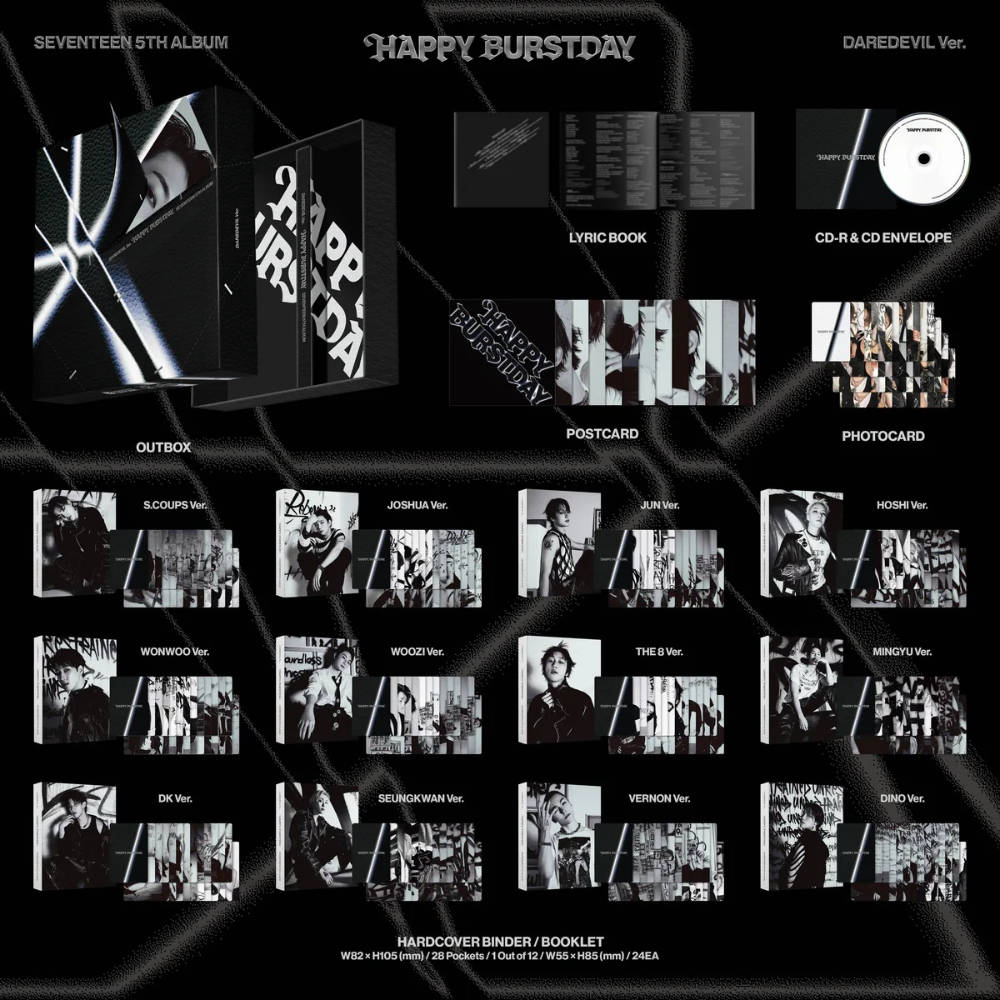 SEVENTEEN - 5TH ALBUM : HAPPY BURSTDAY (DAREDEVIL VER.) (CD)