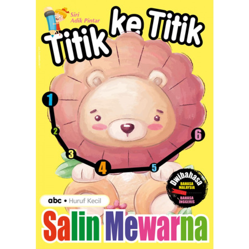 Titik Ke Titik Salin Mewarna Abc Huruf Kecil