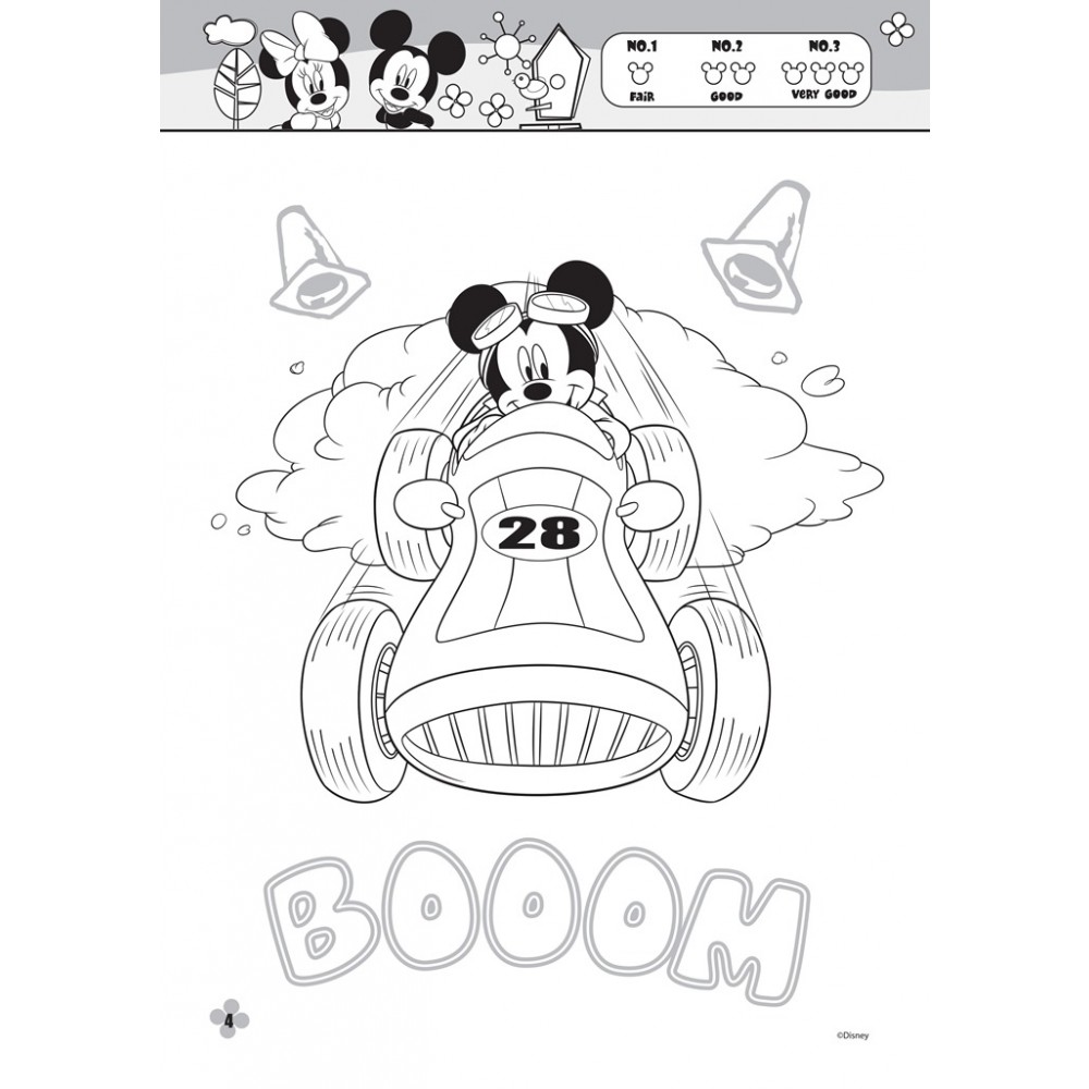 MICKEY COLOURING BOOK SET(WITH STICKER & COLOUR PENCIL)