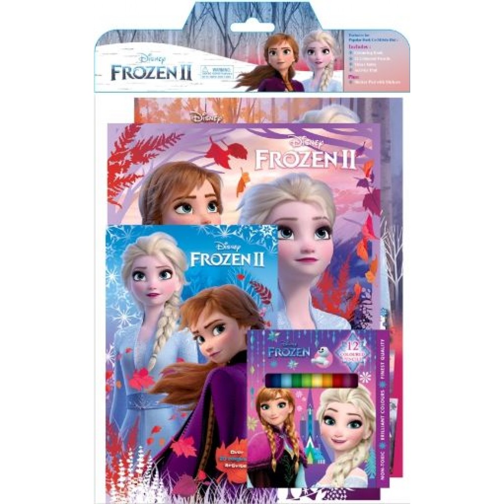 FROZEN 2 ACTIVITY & COLOURING BOOK SET(WITH ...