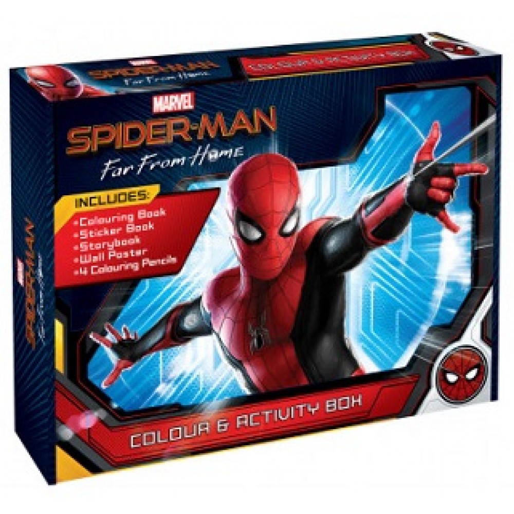 Spider Man Colour And Activity Box