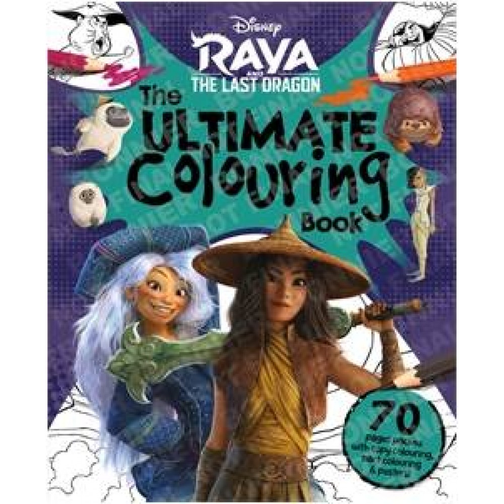Disney Raya & The Last Dragon Mammoth Colouring