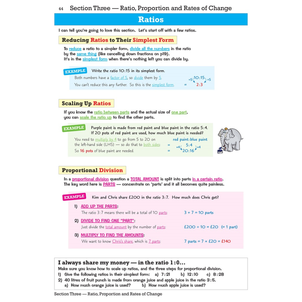 Cache Ks3 KS3 Maths Revision Guide – Foundation (includes Online Edition, Videos ...