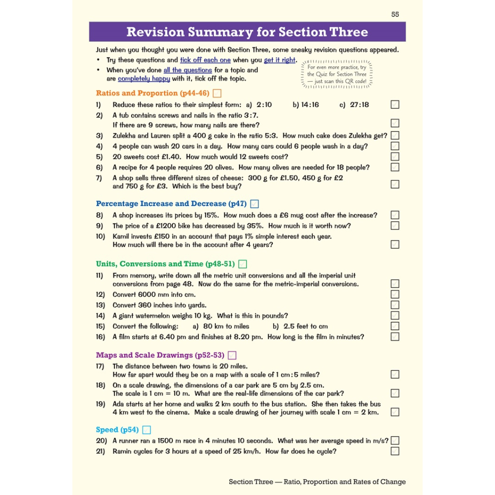 Cache Ks3 KS3 Maths Revision Guide – Foundation (includes Online Edition, Videos ...