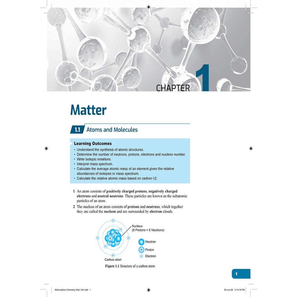 Semester 1 Matriculation Chemistry SK015