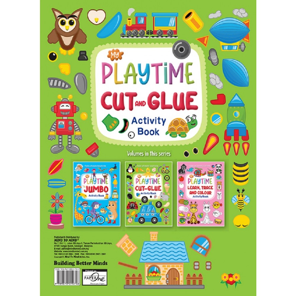 MY PLAYTIME CUT AND GLUE ACTIVITY BOOK