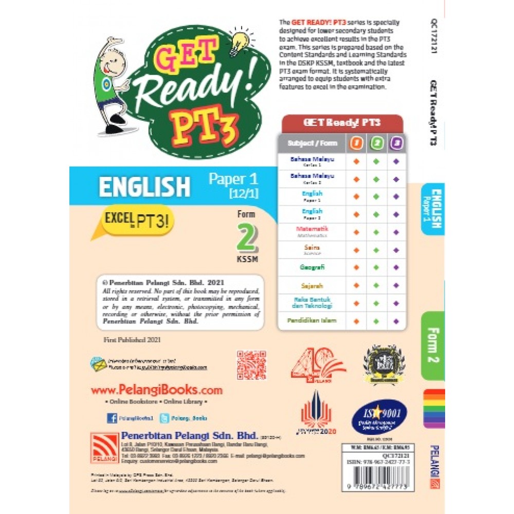 Tingkatan 2 Get Ready Pt3 English Paper 1