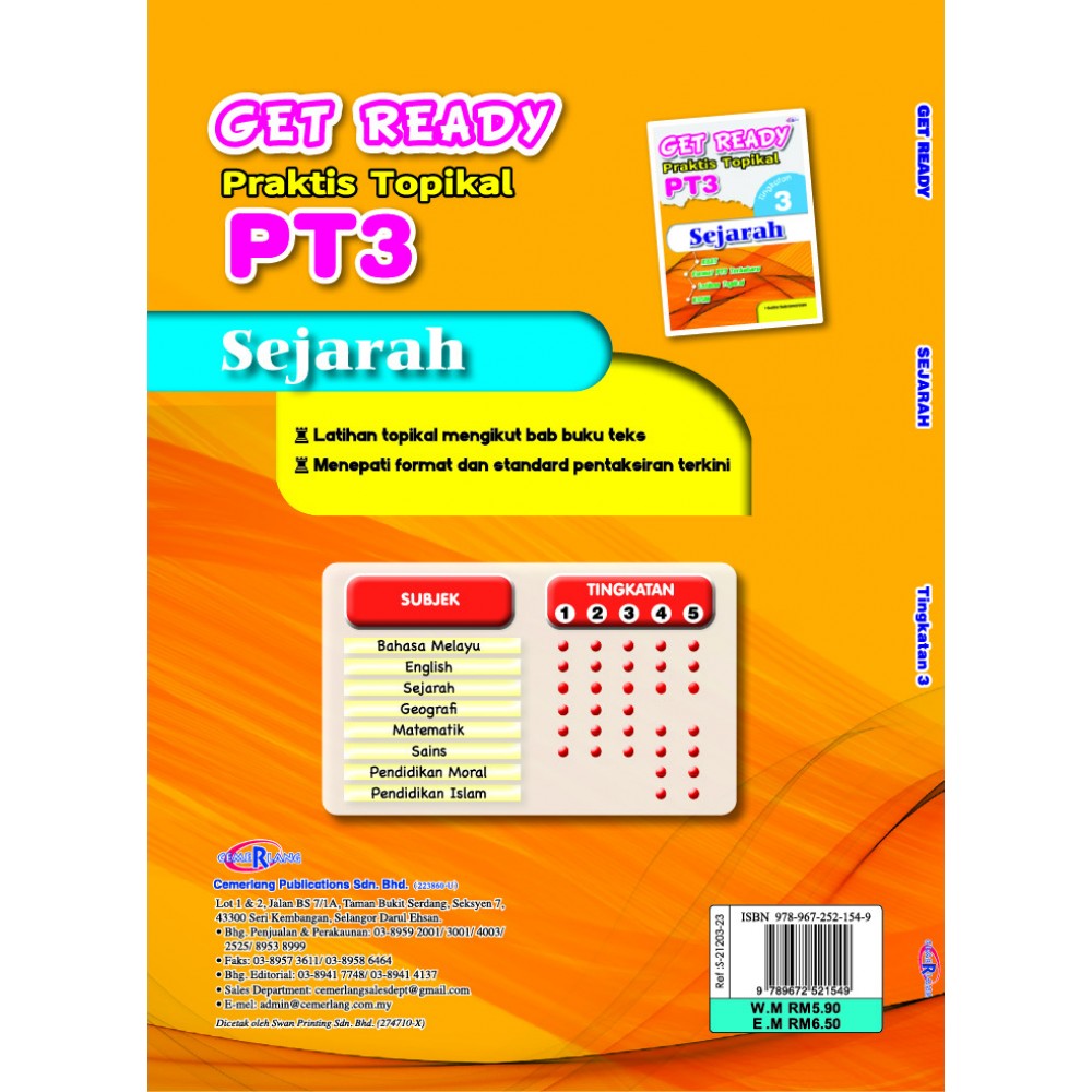 Tingkatan 3 Get Ready Praktis Topikal Pt3 Sejarah