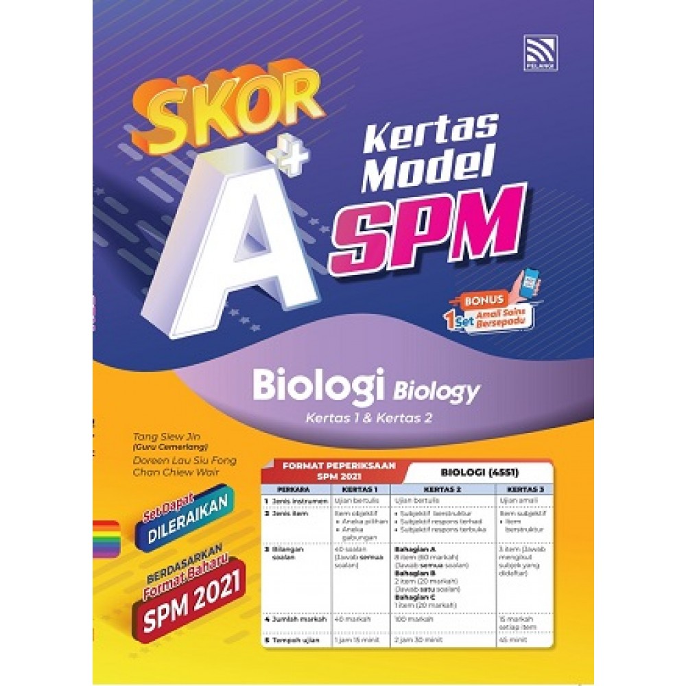 Skor A Kertas Model Spm Biology Bilingual