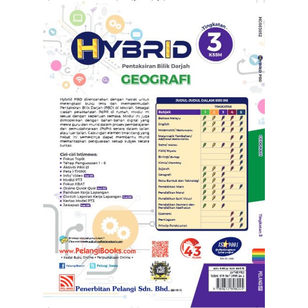 Tingkatan 3 Hybrid Pbd Geografi Revision Books