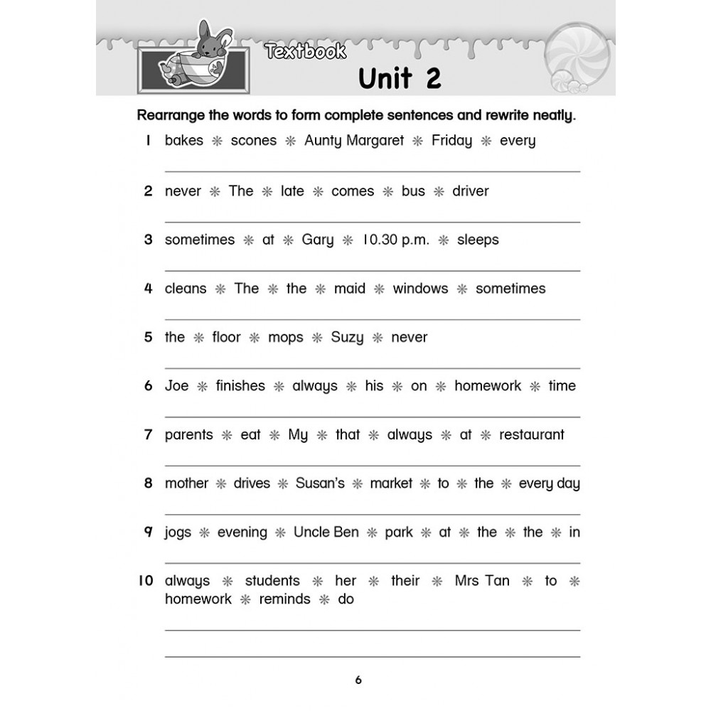 跟着课文学造句 Primary 3 Latihan Bina Ayat English