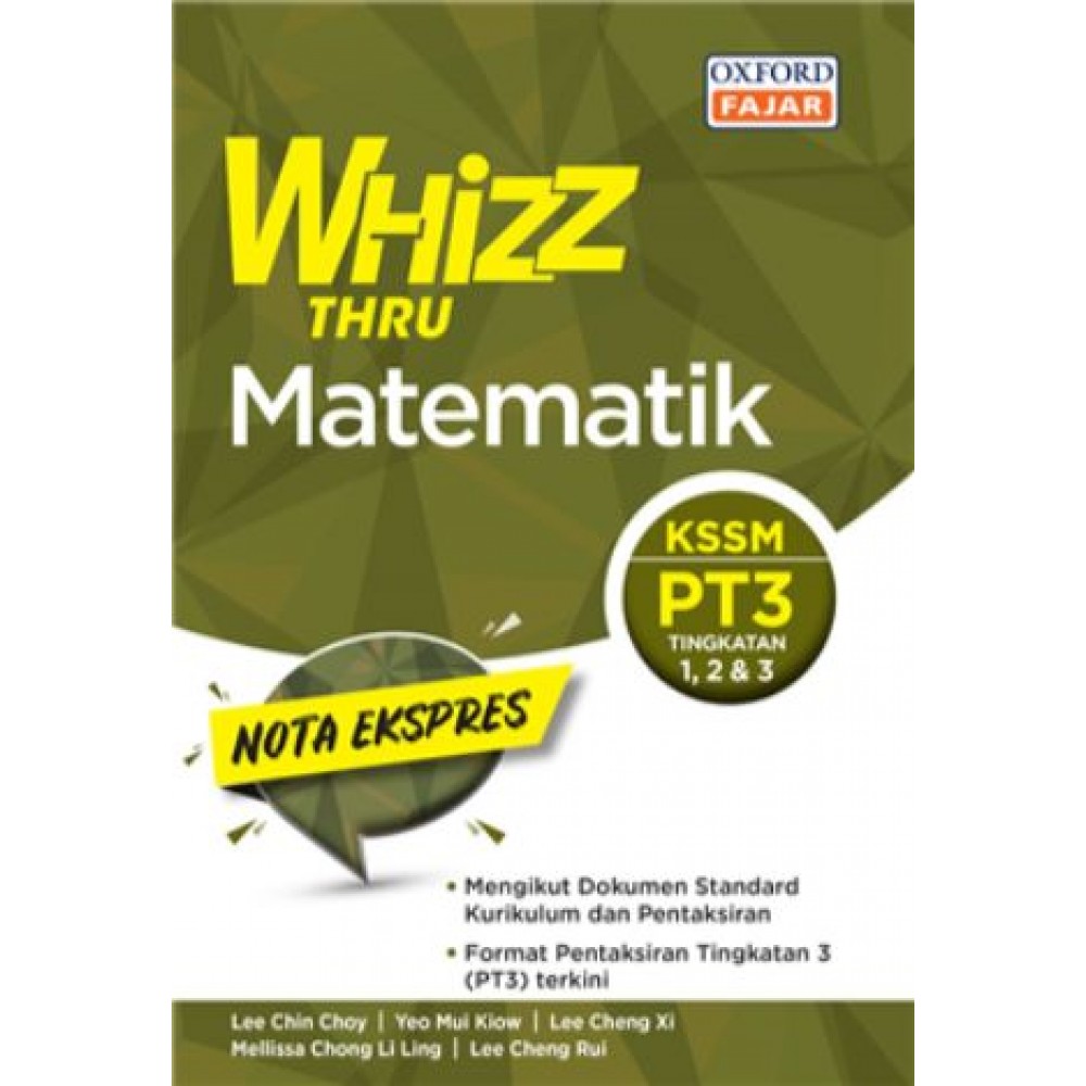 Whizz Thru Pt3 Matematik Revision Books