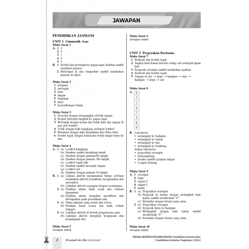 Tingkatan 2 Modul Aktiviti Integrasi Digital Pendidikan Jasmani Kesihatan