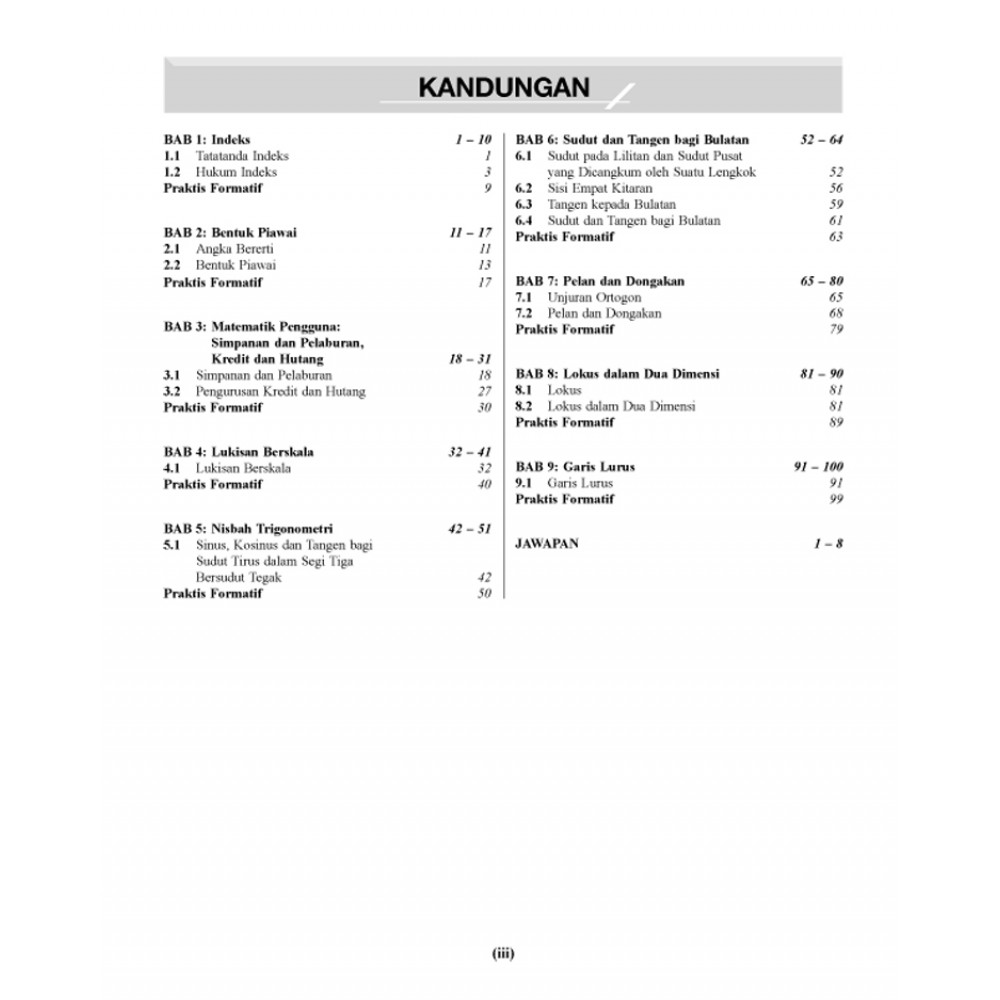 Tingkatan 3 Galus Bitara Pt3 Matematik