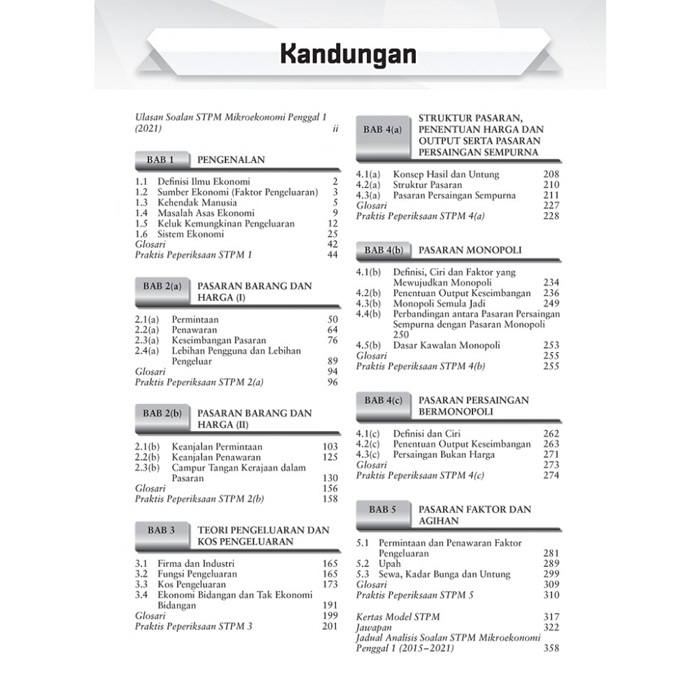 Semester 1 Teks Efektif STPM Mikroekonomi